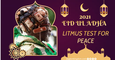 OPINION : 2021 EID UL ADHA : LITMUS TEST FOR PEACE