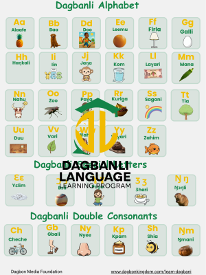 Dagbanli Alphabet Poster